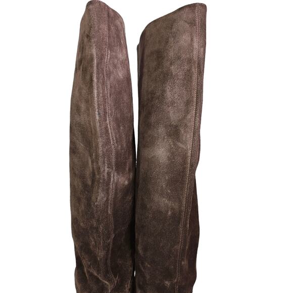 Michael Kors Collection Brown Suede Knee High Boots - Picture 9 of 13